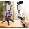 Vlogging kit: mobilhållare och mikrofon för tiktok, videoinspelning och streaming