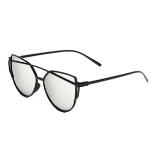 Retro Solglasögon Svart Spegelglas