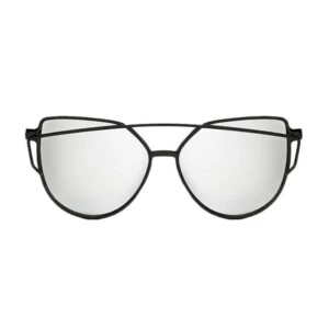 Retro Solglasögon Svart Spegelglas