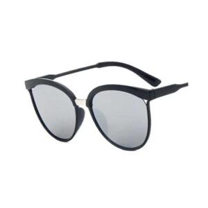 Retro Solglasögon Svart Spegelglas