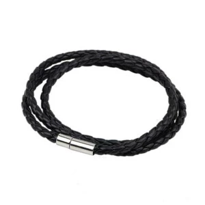 Handgjort Läderarmband Bohem Svart