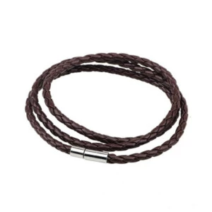 Handgjort Läderarmband Bohem Brun