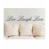 Väggdekal/väggord/väggdekoration Live Laugh Love