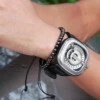 Elegant och stilrent armband lux macrame kopparkulor (svart)