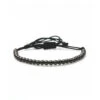 Elegant Och Stilrent Armband Lux Macrame Kopparkulor (svart)