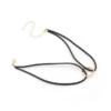 Trendigt halsband choker minimalistic casual rep svart/guld