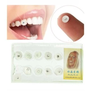 10-pack Temporärt Tandsmycke Kristall