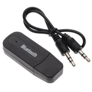 Aux Bluetooth Audio Reciever Stereo Adapter För Trådlös Musik - Svart