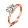 Elegant Guld Ring Stl. 6 Med Cz Cubic Zirconia
