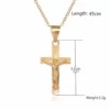 Jesus på kors halsband guld kedja