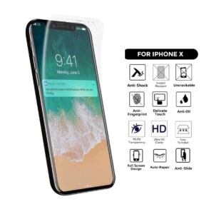 Heltäckande Iphone X Skärmskydd Nanoedge Skyddsplast