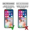 Heltäckande iphone x skärmskydd nanoedge skyddsplast