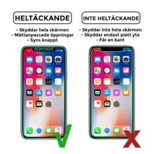 Heltäckande Iphone X Skärmskydd Nanoedge Skyddsplast