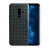 Samsung Galaxy S9 Plus Mobilskal Flätat Svart Läder Skinn
