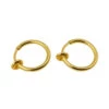 2-pack Guld Fake Piercing Öron Läpp Näsring Septum Läppring