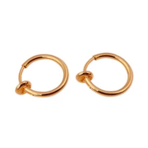 2-pack Rose Guld Fake Piercing Öron Läpp Näsring Septum Läppring