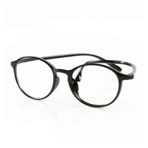 Svarta Ovala Läsglasögon Styrka +3.0 Glasögon