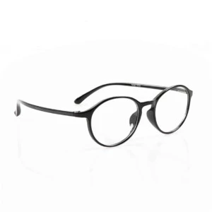 Svarta Ovala Läsglasögon Styrka +3.0 Glasögon