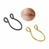 2-pack Fake Piercing Läpp Näsring Septum Läppring Guld Svart