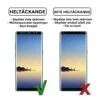 Heltäckande galaxy note 9 skärmskydd nanoedge skyddsplast
