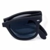 Vikbara svarta wayfarer solglasögon