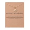 Smycke Med Budskap Halsband Good Vibes Only Guld
