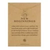 Smycke Med Budskap Halsband New Beginnings Guld