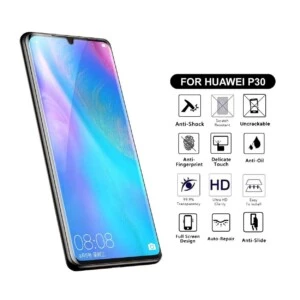 Heltäckande Huawei P30 Skärmskydd Nanoedge Skyddsplast