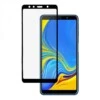 Galaxy a7 heltäckande hd skärmskydd kolfiber härdat glas