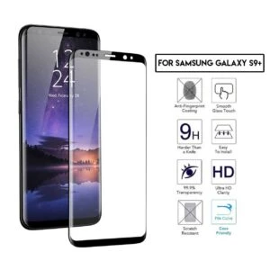 Galaxy S9 Plus 3d Curve Hd Skärmskydd Kolfiber Härdat Glas
