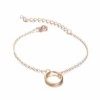 4-pack eleganta minimalistiska armband guld kedja cuff