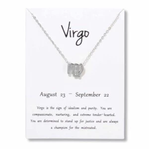 Gåvohalsband Stjärntecken Jungfrun Virgo Halsband