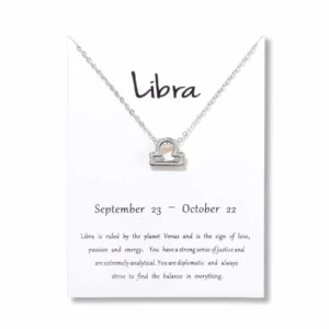 Gåvohalsband Stjärntecken Vågen Libra Halsband