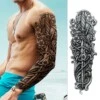 Fake tatuering sleeve svartvit