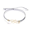 3-pack vackra trendiga armband love bohem vävd tråd