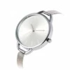 Klassisk elegant klocka tunnt mesh armband stål silver