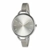 Klassisk Elegant Klocka Tunnt Mesh Armband Stål Silver