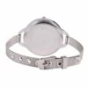 Klassisk elegant klocka tunnt mesh armband stål silver