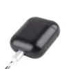 Svart airpods 1/2 väska fodral skyddsfodral skinn läder