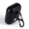 Svart airpods 1/2 väska fodral skyddsfodral skinn läder