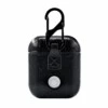 Svart airpods 1/2 väska fodral skyddsfodral skinn läder