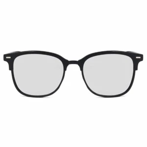 Svarta Clubmaster Solglasögon Spegelglas