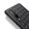 Huawei p20 mobilskal flätat svart läder skinn