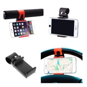 Universal Mobilhållare För Bil Ratt Cykel Motorcykel Moped Styre