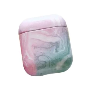 Airpods 1/2 Case Fodral Skyddsfodral Rosa Marmor