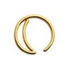 Fake Piercing Öron Läpp Näsring Septum Läppring Guld
