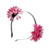 Hårband med rosa blommor håraccessoar diadem hårblomma
