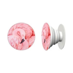 Rosa Flamenco Knapp Universalt Grepp Hållare Ställ Mobiltelefon