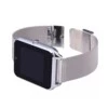Bluetooth smart watch klocka metallarmband mesh silver android