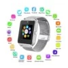 Bluetooth Smart Watch Klocka Metallarmband Mesh Silver Android